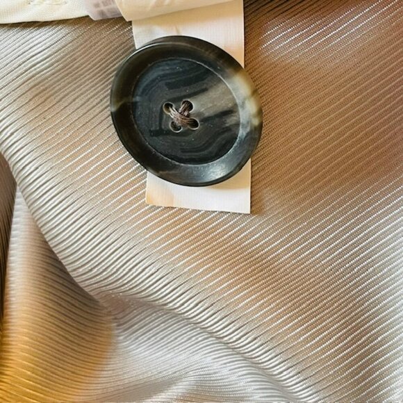 Banana Republic X Mario Bellucci Italian Wool Melton Grey Car Coat 6 Petite - Picture 14 of 15